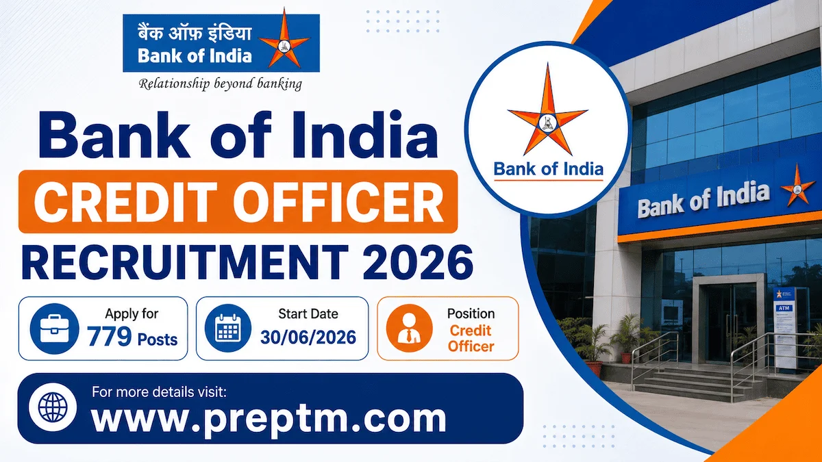 Bank of India Credit Officer Recruitment 2026: Apply for 779 Posts